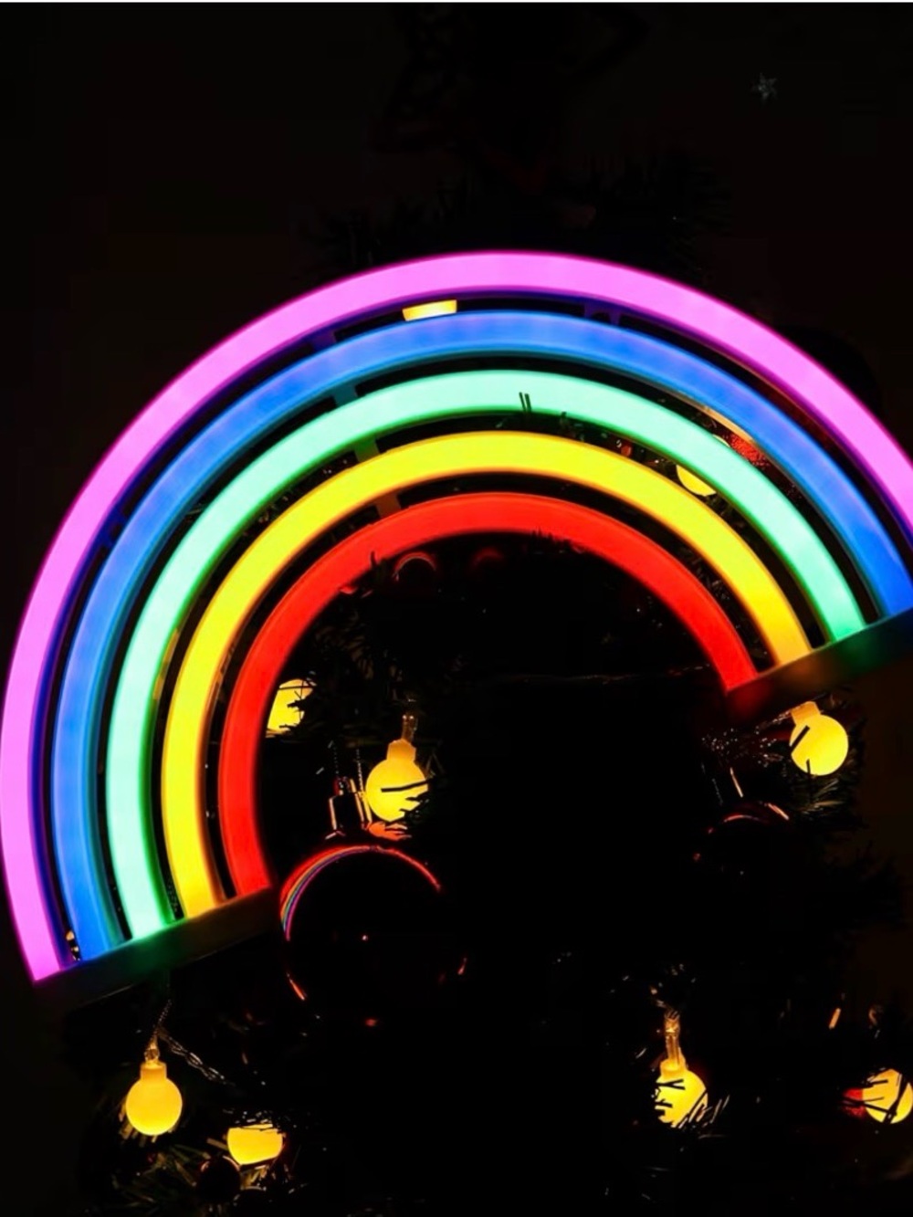 LED Rainbow Neon Light - Multicolor light and wall decor